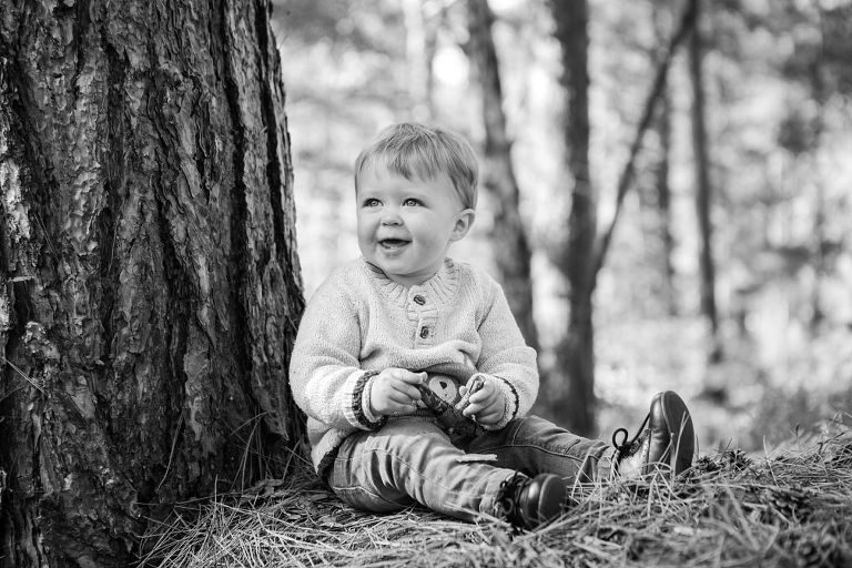 photographe bébé noir et blanc