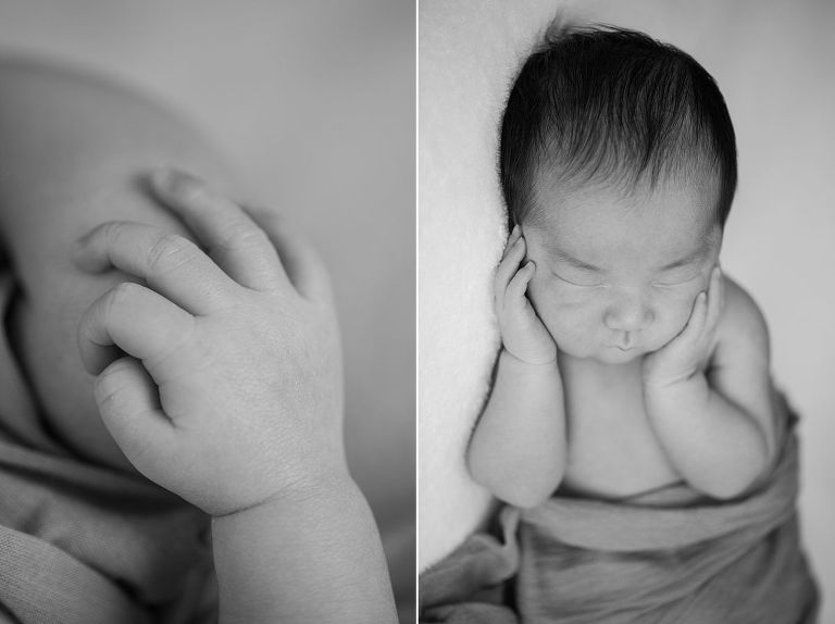 photographe nouveau-né style studio à domicile Paris 75