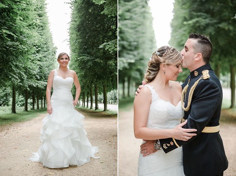 séance photo après le mariage à versailles