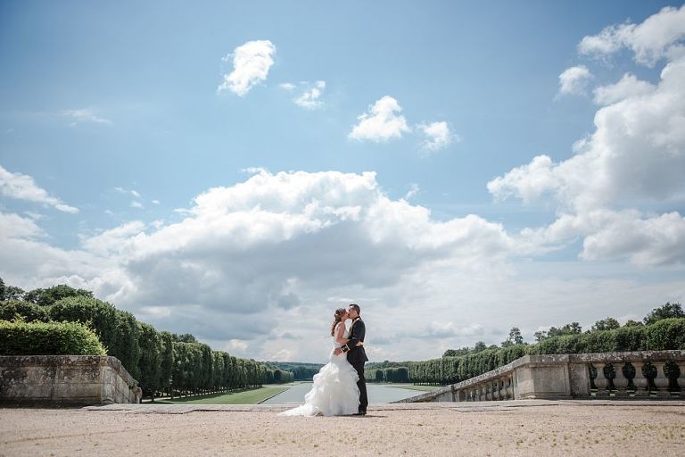 séance photo après le mariage le grand trianon