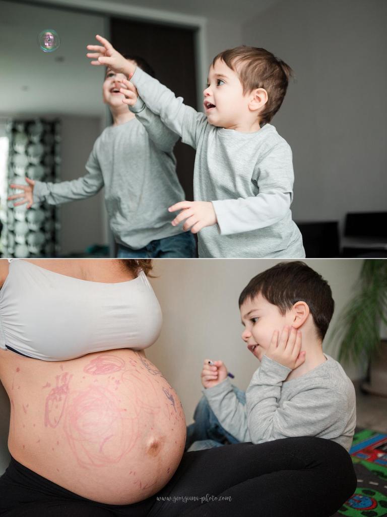 Séance photo grossesse en famille