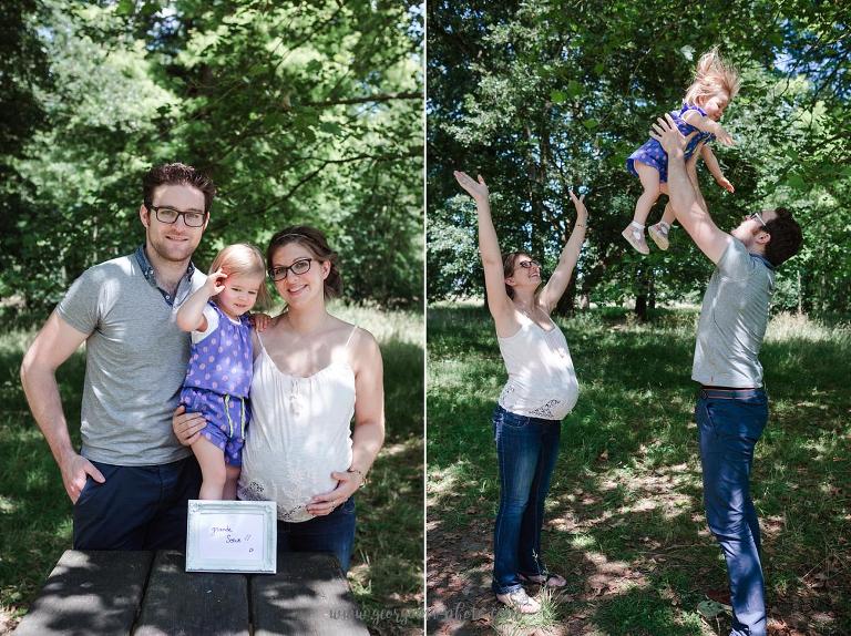 Photographe Versailles. Séance photo grossesse en famille