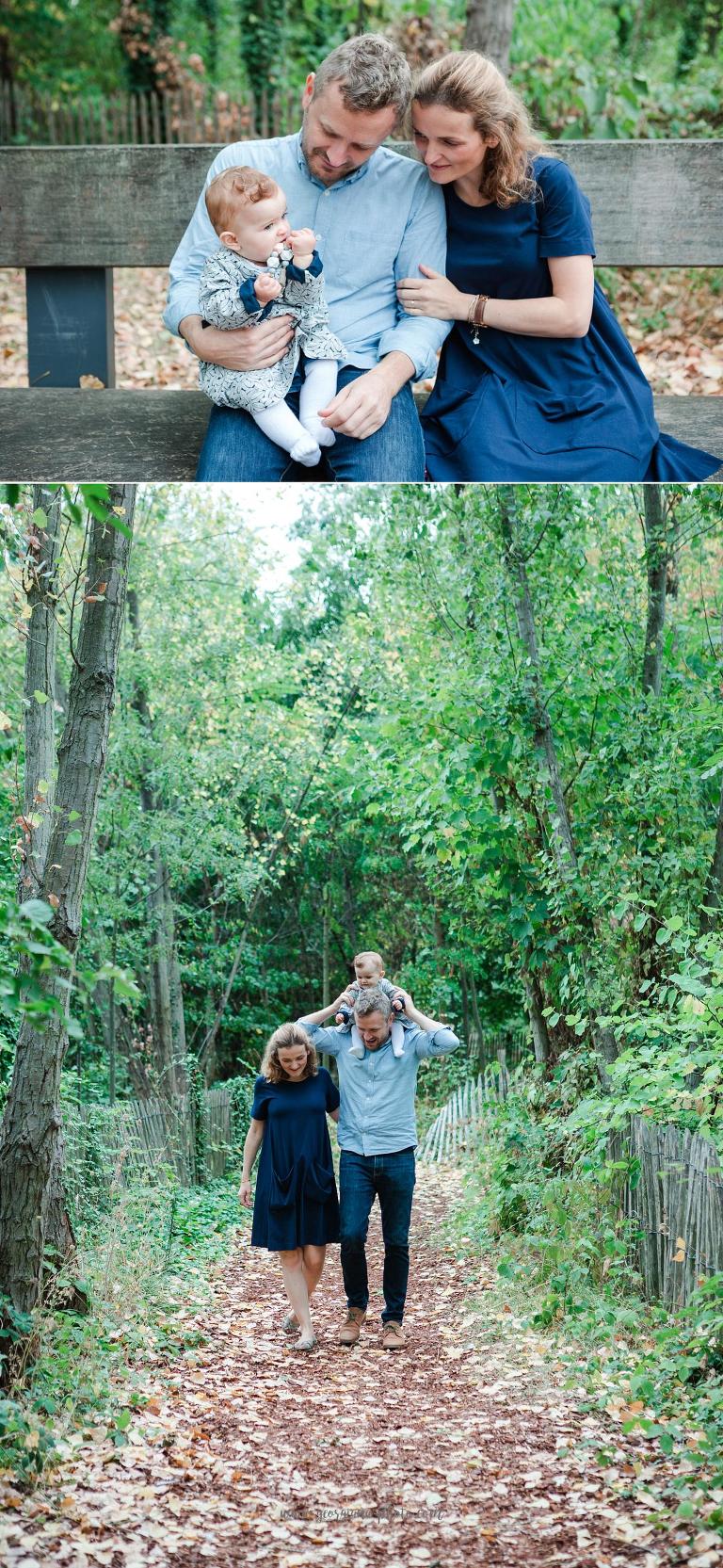 Shooting photo famille avec bébé en extérieur Paris