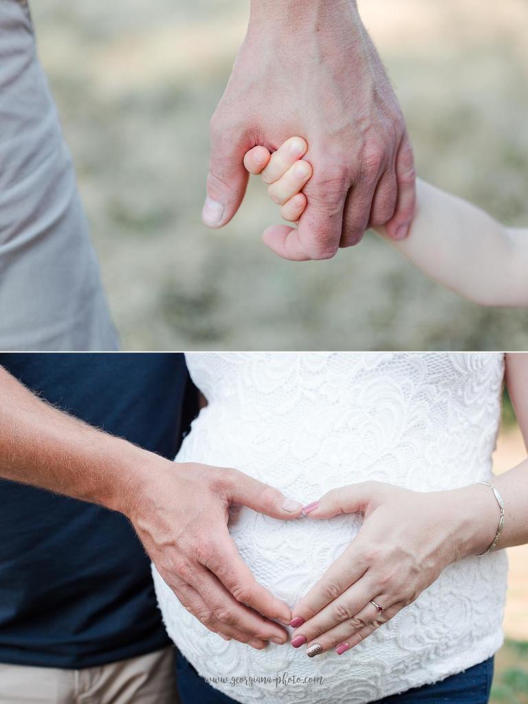 Shooting photo grossesse et famille en extérieur