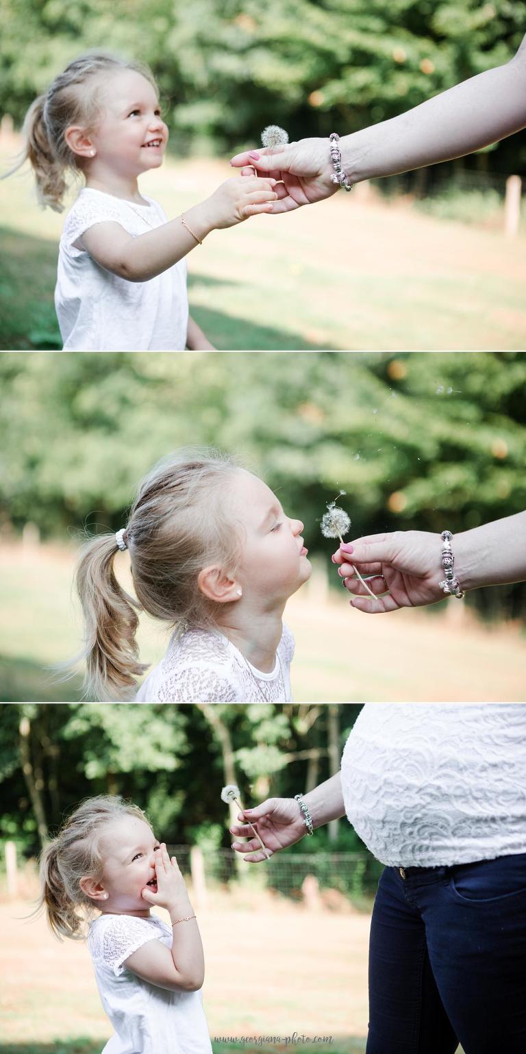 Shooting photo grossesse et famille en extérieur