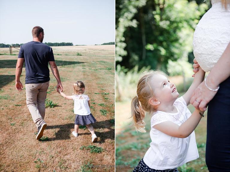 Shooting photo grossesse et famille en extérieur